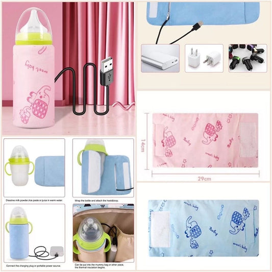 Portable USB Baby feeder Warmer for traveling & Home