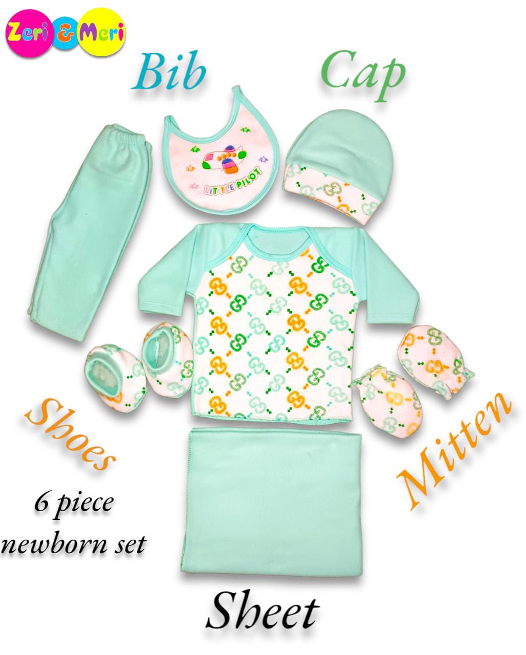 NEWBORN BABY SUMMER & WINTER  CLOTHES 0-3 MONTH 7 PIECE SET