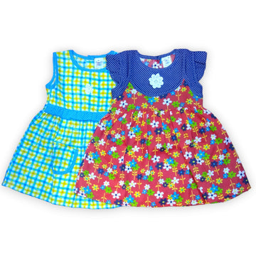 Baby Girl Frocks Pack Of 2 (Random Design) 1 Year TO 8 Year size